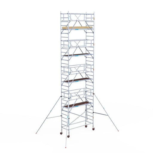 Rollgerüst Euroscaffold Basic Plus 90x250 10,2m Arbeitshöhe freistehend mit Carbonplattform - Gerüstexpress.de