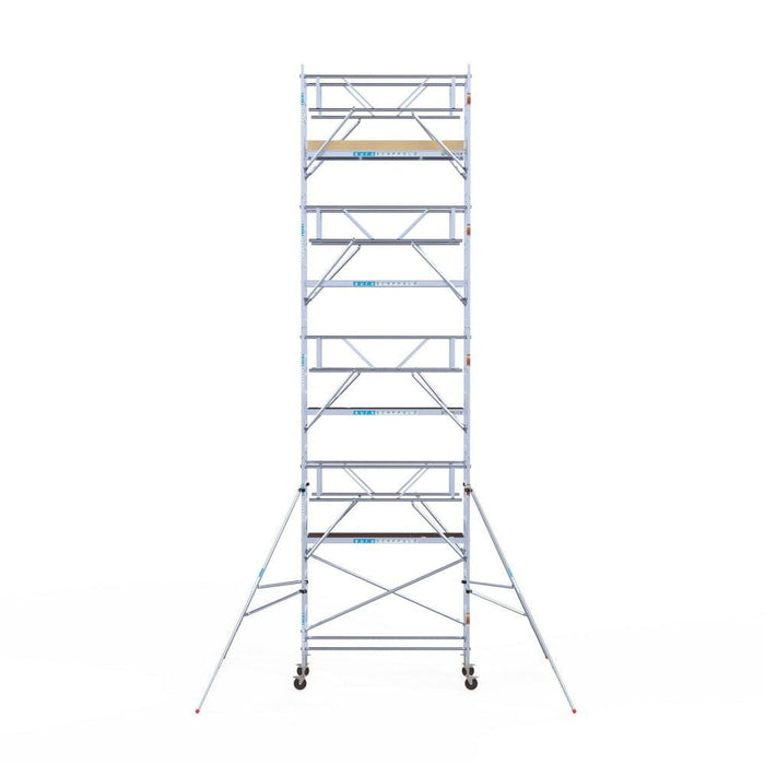 Rollgerüst Euroscaffold Basic Plus 90x250 10,2m Arbeitshöhe freistehend mit Carbonplattform - Gerüstexpress.de