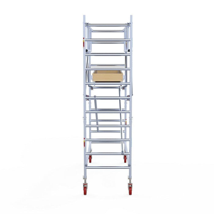 Rollgerüst Euroscaffold Basic Plus 90x250 4,2m Arbeitshöhe freistehend mit Carbonplattform - Gerüstexpress.de