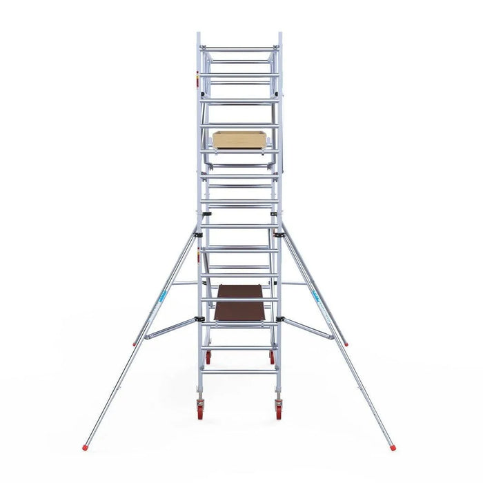 Rollgerüst Euroscaffold Basic Plus 90x250 5,2m Arbeitshöhe freistehend mit Carbonplattform - Gerüstexpress.de