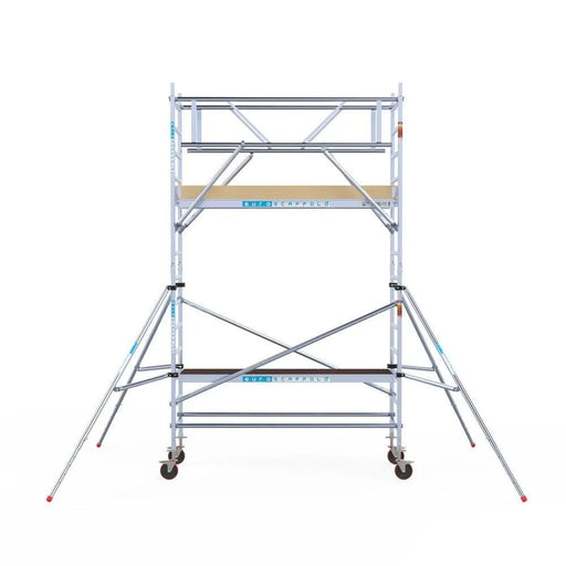 Rollgerüst Euroscaffold Basic Plus 90x250 5,2m Arbeitshöhe freistehend mit Carbonplattform - Gerüstexpress.de
