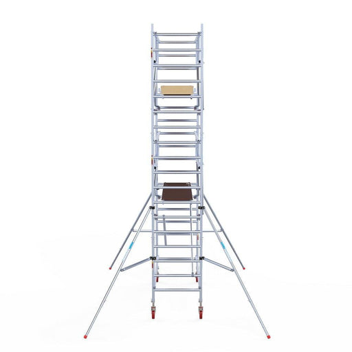 Rollgerüst Euroscaffold Basic Plus 90x250 6,2m Arbeitshöhe freistehend mit Carbonplattform - Gerüstexpress.de