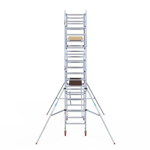Rollgerüst Euroscaffold Basic Plus 90x250 6,2m Arbeitshöhe freistehend mit Carbonplattform - Gerüstexpress.de