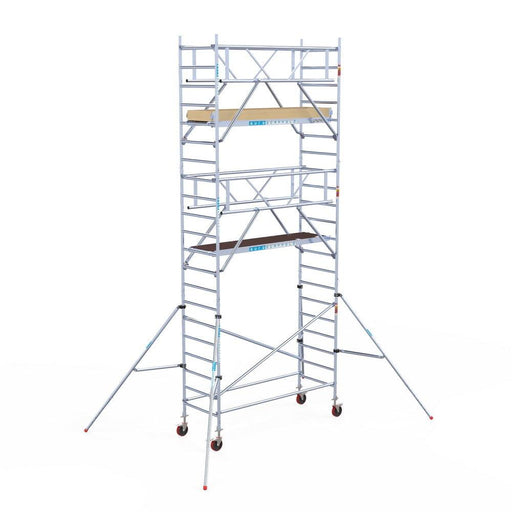 Rollgerüst Euroscaffold Basic Plus 90x250 7,2m Arbeitshöhe freistehend - Gerüstexpress.de