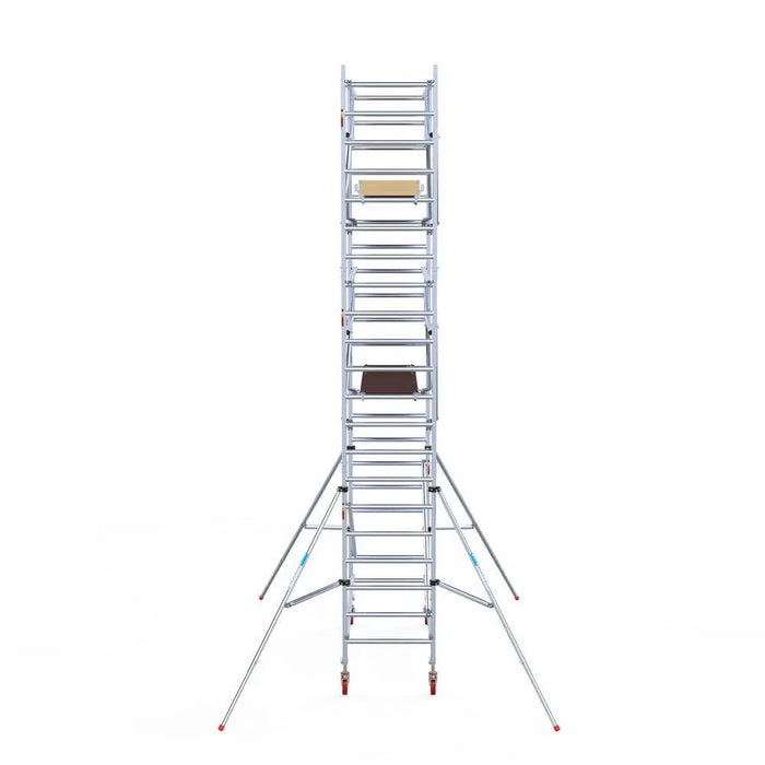 Rollgerüst Euroscaffold Basic Plus 90x250 7,2m Arbeitshöhe freistehend mit Carbonplattform - Gerüstexpress.de
