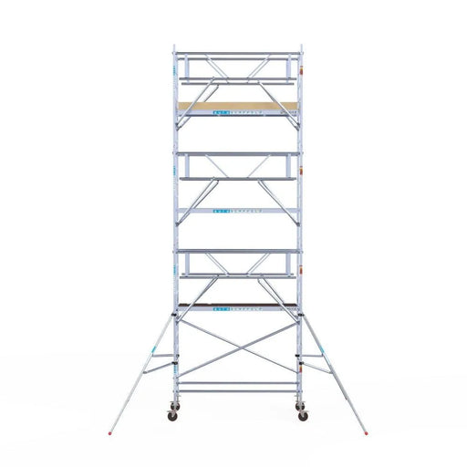 Rollgerüst Euroscaffold Basic Plus 90x250 8,2m Arbeitshöhe freistehend mit Carbonplattform - Gerüstexpress.de