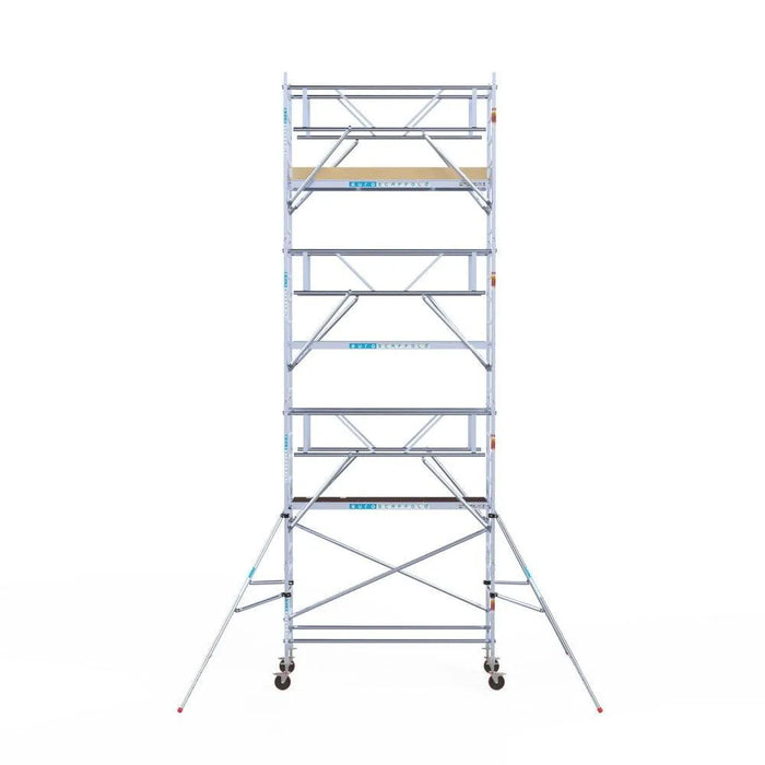 Rollgerüst Euroscaffold Basic Plus 90x250 8,2m Arbeitshöhe freistehend mit Carbonplattform - Gerüstexpress.de