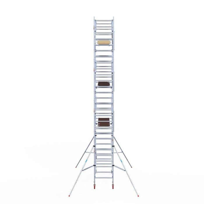 Rollgerüst Euroscaffold Basic Plus 90x250 9,2m Arbeitshöhe freistehend mit Carbonplattform - Gerüstexpress.de