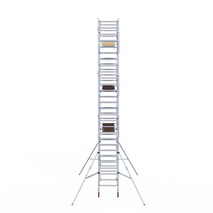 Rollgerüst Euroscaffold Basic Plus 90x250 9,2m Arbeitshöhe freistehend mit Carbonplattform - Gerüstexpress.de