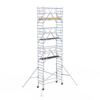 Rollgerüst Euroscaffold Basic Plus 90x250 9,2m Arbeitshöhe freistehend mit Carbonplattform
