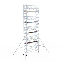 Rollgerüst Euroscaffold Basic Plus 90x305 10,2m Arbeitshöhe freistehend mit Carbonplattform