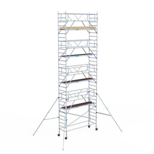 Rollgerüst Euroscaffold Basic Plus 90x305 10,2m Arbeitshöhe freistehend mit Carbonplattform - Gerüstexpress.de