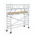 Rollgerüst Euroscaffold Basic Plus 90x305 4,2m Arbeitshöhe freistehend mit Carbonplattform - Gerüstexpress.de