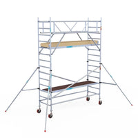 Rollgerüst Euroscaffold Basic Plus 90x305 5,2m Arbeitshöhe freistehend