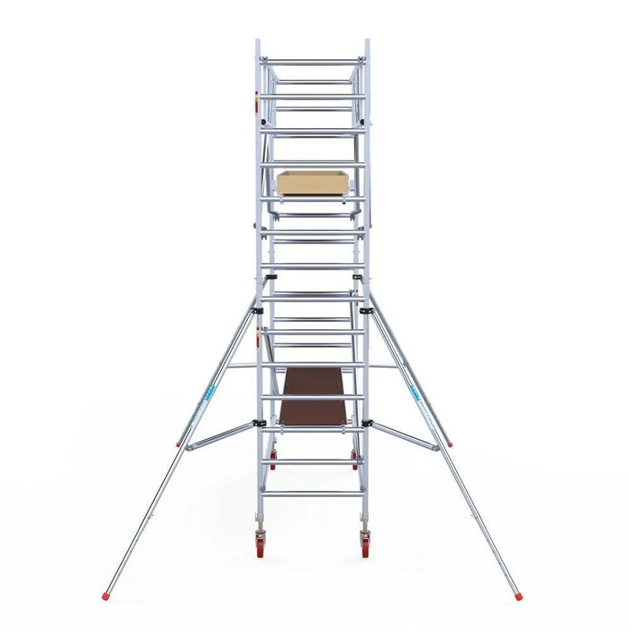 Rollgerüst Euroscaffold Basic Plus 90x305 5,2m Arbeitshöhe freistehend mit Carbonplattform - Gerüstexpress.de