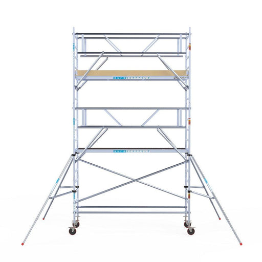 Rollgerüst Euroscaffold Basic Plus 90x305 6,2m Arbeitshöhe freistehend - Gerüstexpress.de