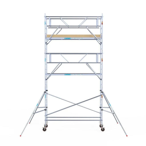 Rollgerüst Euroscaffold Basic Plus 90x305 7,2m Arbeitshöhe freistehend mit Carbonplattform - Gerüstexpress.de