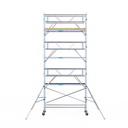Rollgerüst Euroscaffold Basic Plus 90x305 8,2m Arbeitshöhe freistehend mit Carbonplattform - Gerüstexpress.de