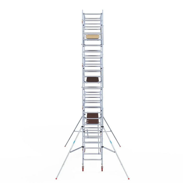 Rollgerüst Euroscaffold Basic Plus 90x305 8,2m Arbeitshöhe freistehend mit Carbonplattform - Gerüstexpress.de
