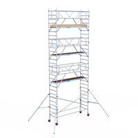 Rollgerüst Euroscaffold Basic Plus 90x305 9,2m Arbeitshöhe freistehend