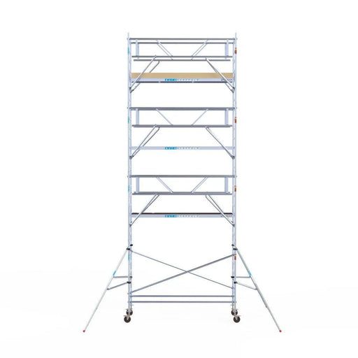 Rollgerüst Euroscaffold Basic Plus 90x305 9,2m Arbeitshöhe freistehend mit Carbonplattform - Gerüstexpress.de