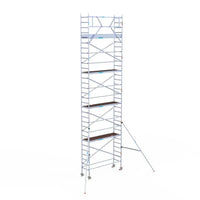 Rollgerüst Euroscaffold Original 75x250 10,2m Arbeitshöhe an der Fassade