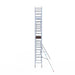 Rollgerüst Euroscaffold Original 75x250 7,2m Arbeitshöhe an der Fassade - Gerüstexpress.de