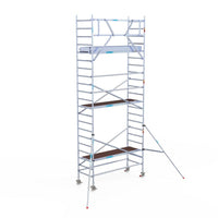 Echafaudage roulant Euroscaffold Original 90x250 hauteur de travail 7,2m en façade