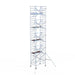 Rollgerüst Euroscaffold Professionell 135x190 10,2m Arbeitshöhe an der Fassade - Gerüstexpress.de