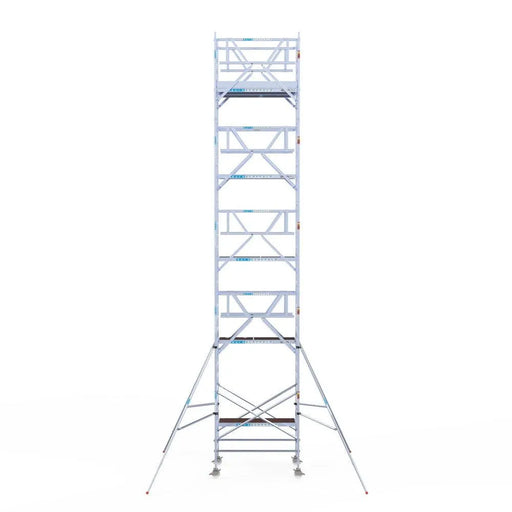 Rollgerüst Euroscaffold Professionell 135x190 11,2m Arbeitshöhe Carbonplattform freistehend - Gerüstexpress.de