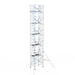 Rollgerüst Euroscaffold Professionell 135x190 12,2m Arbeitshöhe an der Fassade - Gerüstexpress.de