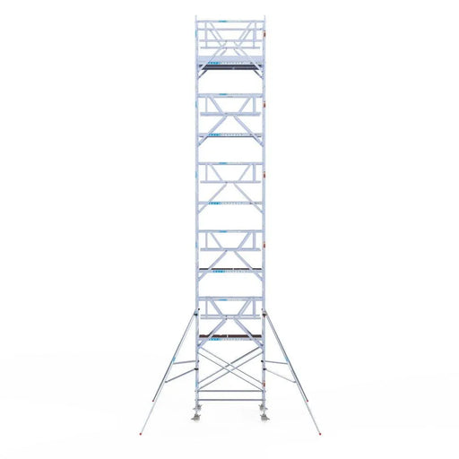 Rollgerüst Euroscaffold Professionell 135x190 12,2m Arbeitshöhe Carbonplattform freistehend - Gerüstexpress.de