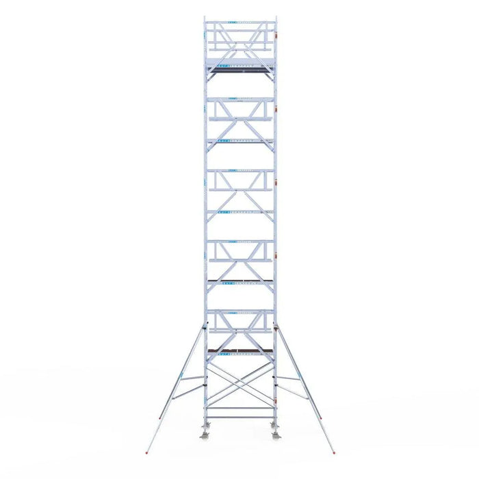 Rollgerüst Euroscaffold Professionell 135x190 12,2m Arbeitshöhe Carbonplattform freistehend - Gerüstexpress.de
