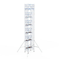Rollgerüst Euroscaffold Professionell 135x190 13,2m Arbeitshöhe Carbonplattform freistehend