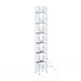 Rollgerüst Euroscaffold Professionell 135x190 14,2m Arbeitshöhe an der Fassade - Gerüstexpress.de