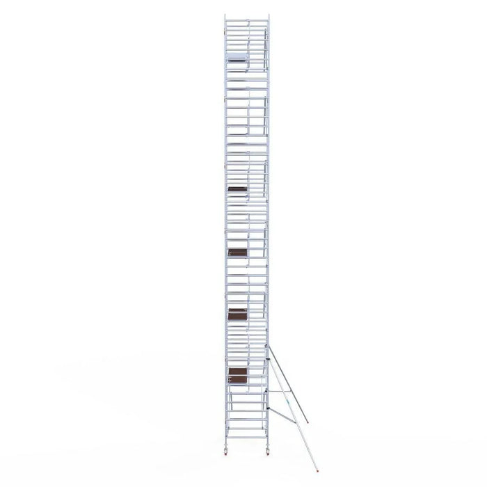 Rollgerüst Euroscaffold Professionell 135x190 14,2m Arbeitshöhe an der Fassade - Gerüstexpress.de