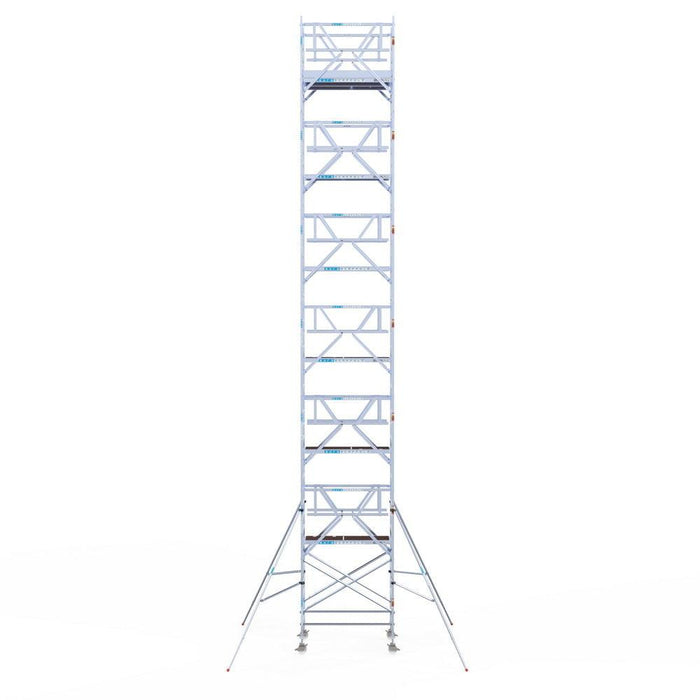 Rollgerüst Euroscaffold Professionell 135x190 14,2m Arbeitshöhe freistehend - Gerüstexpress.de