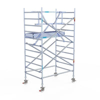 Rollgerüst Euroscaffold Professionell 135x190 4,2m Arbeitshöhe an der Fassade