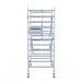Rollgerüst Euroscaffold Professionell 135x190 4,2m Arbeitshöhe an der Fassade - Gerüstexpress.de
