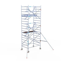 Rollgerüst Euroscaffold Professionell 135x190 6,2m Arbeitshöhe an der Fassade