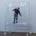 Rollgerüst Euroscaffold Professionell 135x190 6,2m Arbeitshöhe freistehend - Gerüstexpress.de