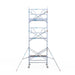 Rollgerüst Euroscaffold Professionell 135x190 7,2m Arbeitshöhe an der Fassade - Gerüstexpress.de