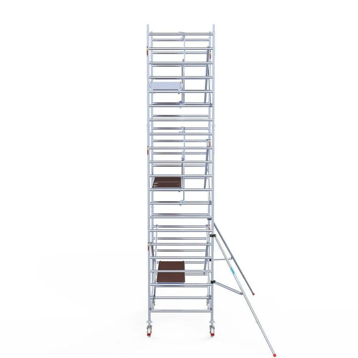 Rollgerüst Euroscaffold Professionell 135x190 7,2m Arbeitshöhe an der Fassade - Gerüstexpress.de