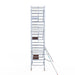 Rollgerüst Euroscaffold Professionell 135x190 7,2m Arbeitshöhe an der Fassade - Gerüstexpress.de