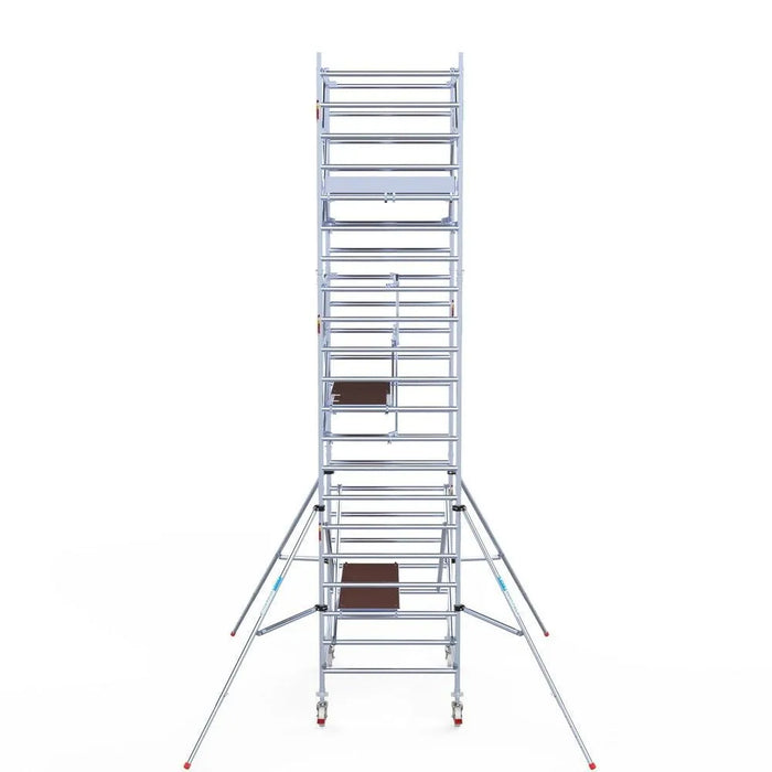 Rollgerüst Euroscaffold Professionell 135x190 7,2m Arbeitshöhe Carbonplattform freistehend - Gerüstexpress.de