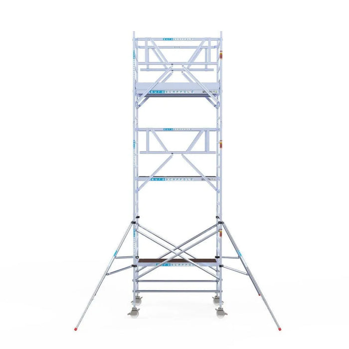 Rollgerüst Euroscaffold Professionell 135x190 7,2m Arbeitshöhe Carbonplattform freistehend - Gerüstexpress.de