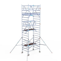 Rollgerüst Euroscaffold Professionell 135x190 7,2m Arbeitshöhe Carbonplattform freistehend
