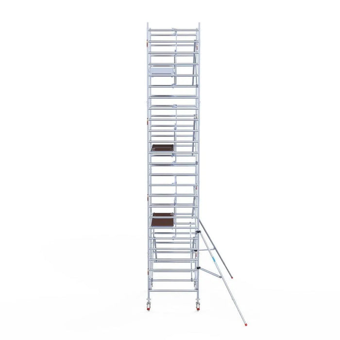Rollgerüst Euroscaffold Professionell 135x190 8,2m Arbeitshöhe an der Fassade - Gerüstexpress.de