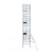 Rollgerüst Euroscaffold Professionell 135x190 8,2m Arbeitshöhe an der Fassade - Gerüstexpress.de