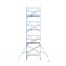 Rollgerüst Euroscaffold Professionell 135x190 8,2m Arbeitshöhe an der Fassade - Gerüstexpress.de